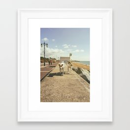 Dogwalk    Framed Art Print