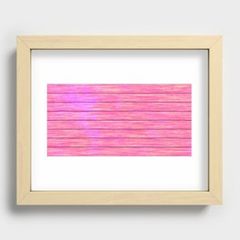 Pink wood board Recessed Framed Print