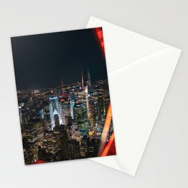 New York City at Night | NYC Skyline | Travel Photography Stationery Card