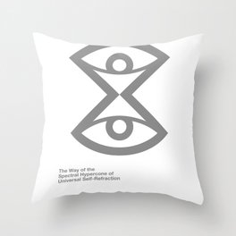 The Spectral Hypercone Symbol Throw Pillow