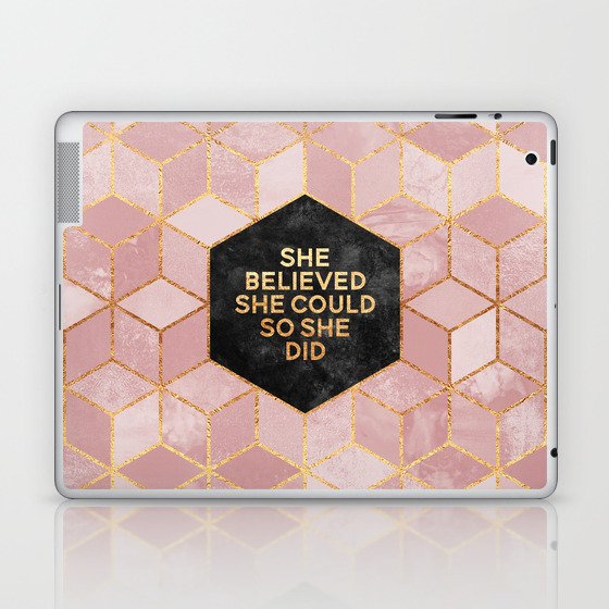 She believed she could so she did Laptop & iPad Skin