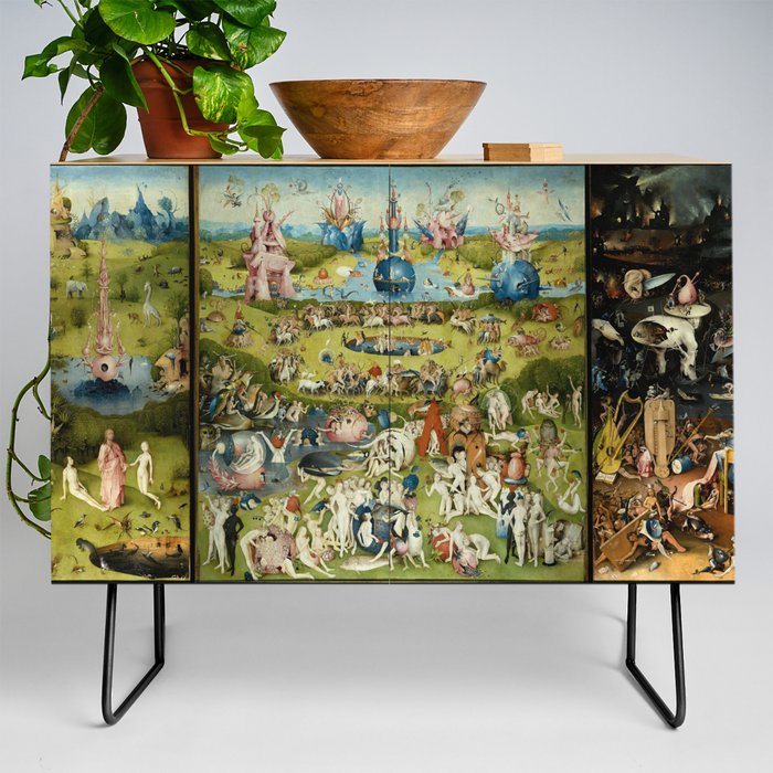 Hieronymus Bosch The Garden Of Earthly Delights Credenza