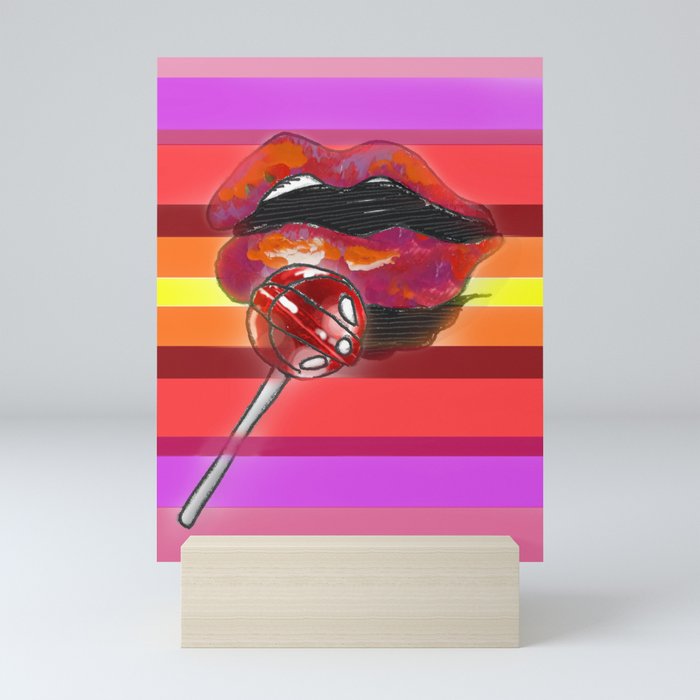 Sucking on lollipops is great  Mini Art Print