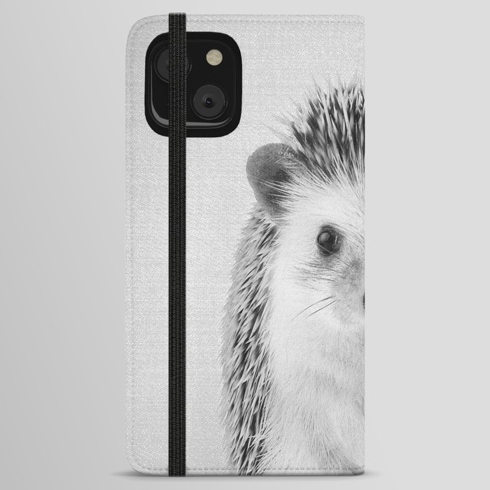 Hedgehog - Black & White iPhone Wallet Case