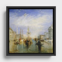 Joseph Mallord William Turner - Venice, from the Porch of Madonna della Salute (The Grand Canal - Venice Framed Canvas