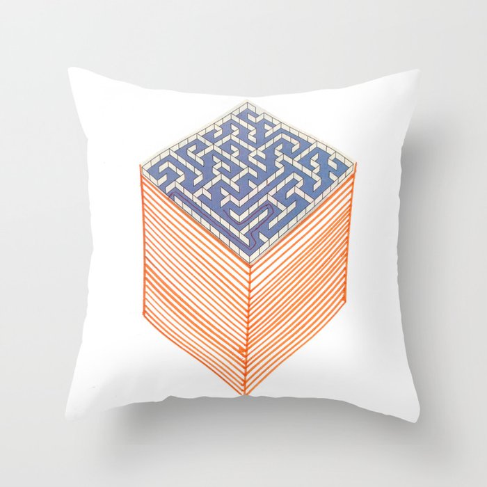 labyrinth Throw Pillow