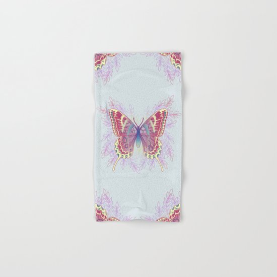 Beautiful Colorful Butterfly Design Hand & Bath Towel