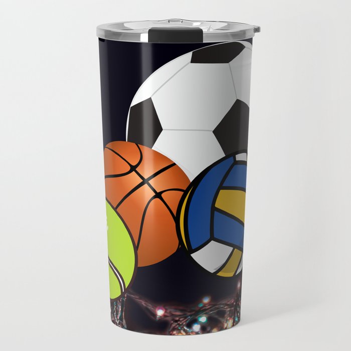 football basketball sport moon Travel Mug