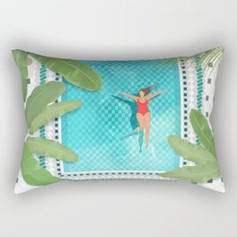 Riad Pool Ladie Rectangular Pillow