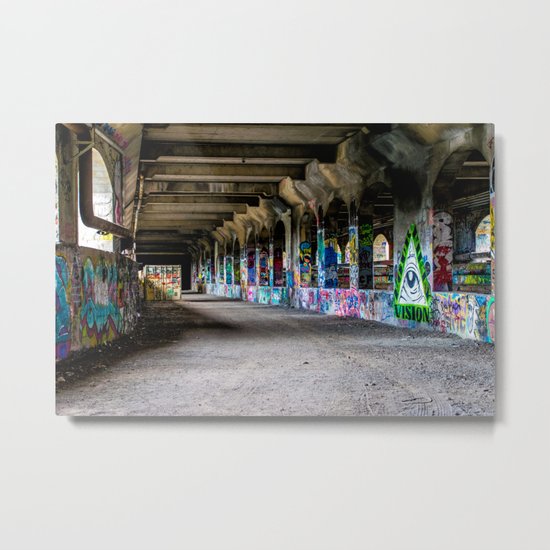 Down the Hall Metal Print