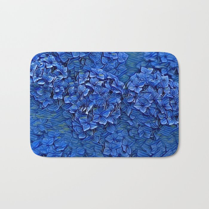 Blue Hydrangea Bath Mat