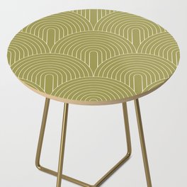 deco arches in olive Side Table