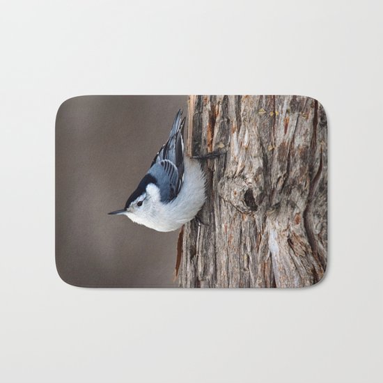 Upside Down Nuthatch Bath Mat