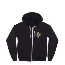 IT I'm Just In It For The Cache For Computer Programmer Zip Hoodie