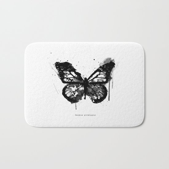 Black Monarch Bath Mat