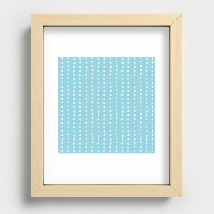 Beside the Sea Pattern Spots Recessed Framed Print