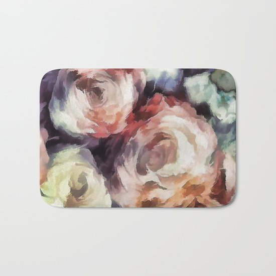 Roses of autumn. Bath Mat
