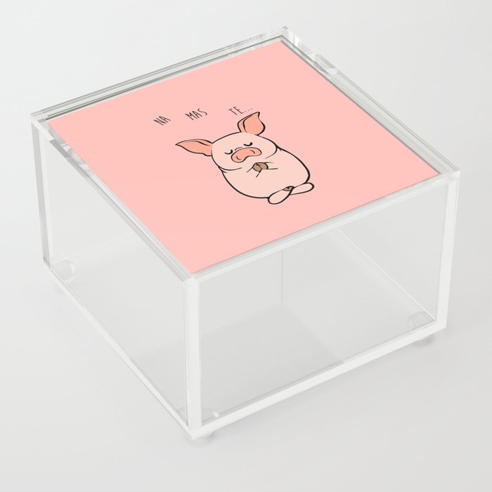 NAMASTE Pig Acrylic Box