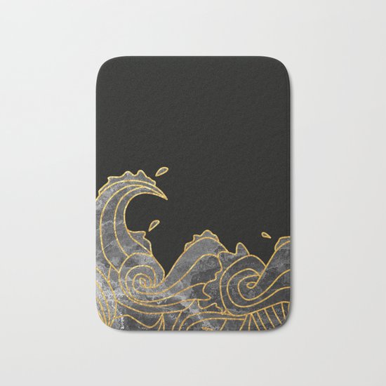 Abstract Wave 2 Bath Mat