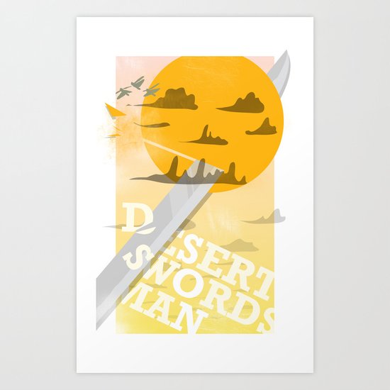 Desert Swordsman Art Print