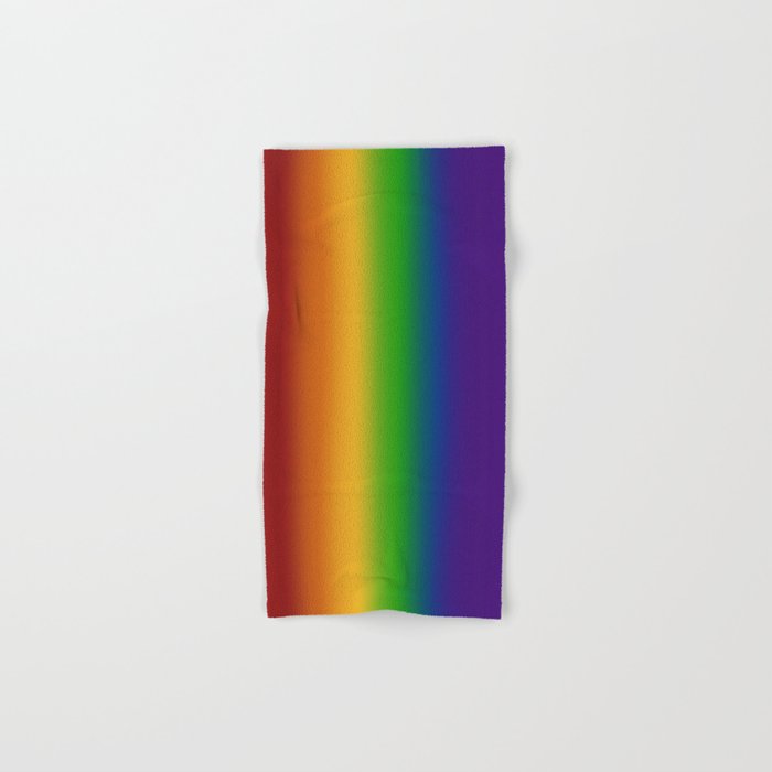 rainbow hand towel
