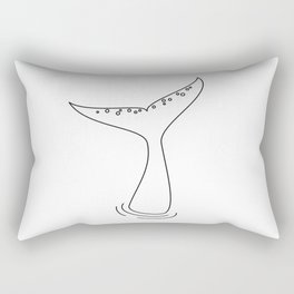 Whale Tail Rectangular Pillow