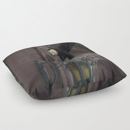 Masked crow Floor Pillow