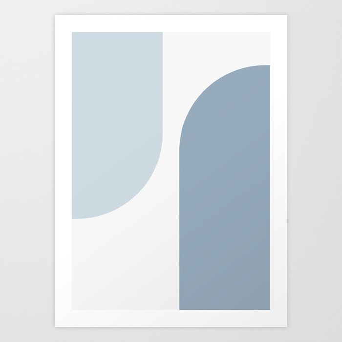 Modern Minimal Arch Abstract XXV Art Print