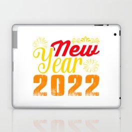 happy new years 2022 goodbay 2021 hello 2022 Laptop & iPad Skin