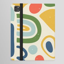 Henri Matisse Inspired Colorful Tropical Cut Outs Pattern iPad Folio Case