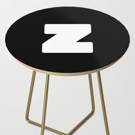 z (White & Black Letter) Side Table