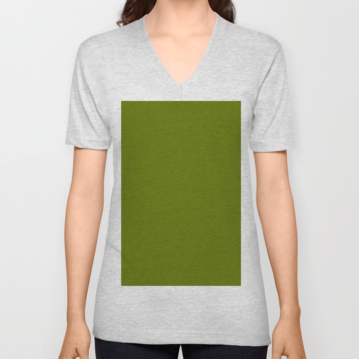 Pasture Green V Neck T Shirt