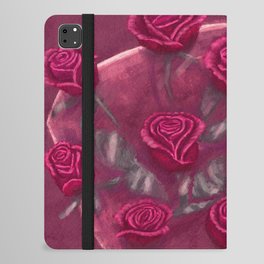 One Dozen Red Roses Painting iPad Folio Case