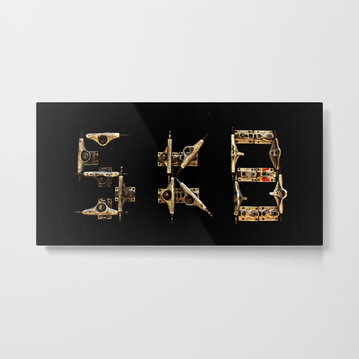 Sk8 typography Metal Print