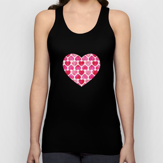 RUBY HEARTS Unisex Tank Top