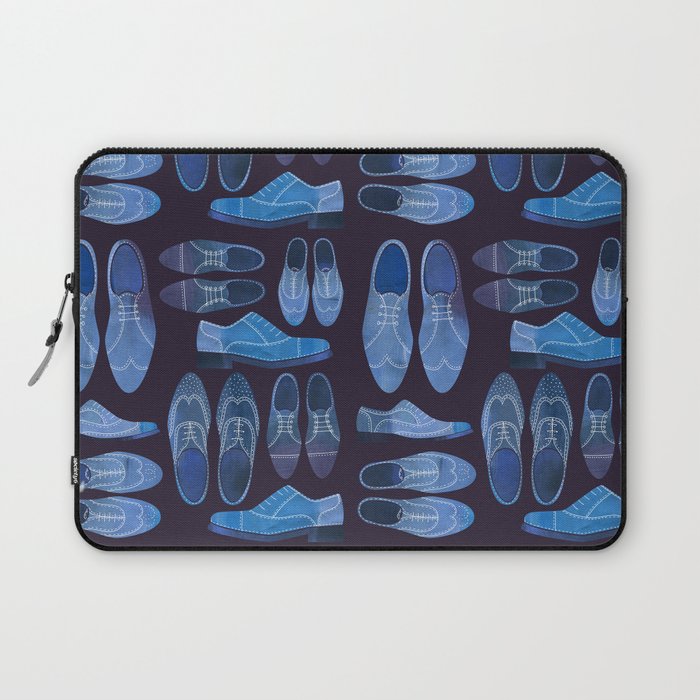 Blue Brogue Shoes for Hipsters & Gentlemen Laptop Sleeve
