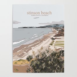 Stinson Beach Poster