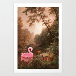 When The Bathers Are Gone Art Print