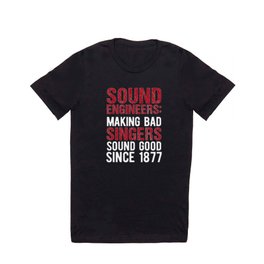 Audio Sound Engineer Acoustical Engineering Gift design T Shirt