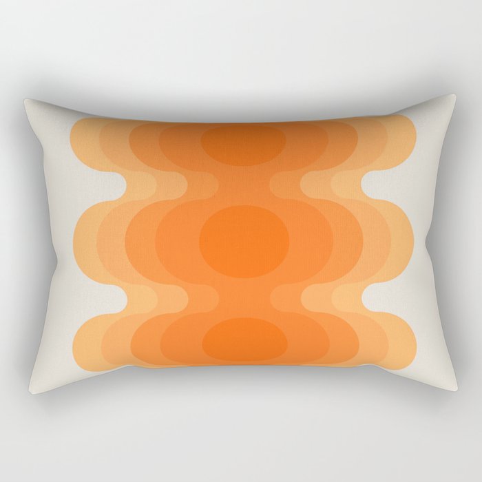 Echoes - Creamsicle Rectangular Pillow