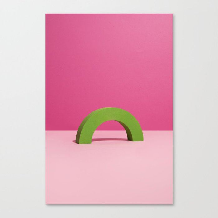 Green arch Canvas Print
