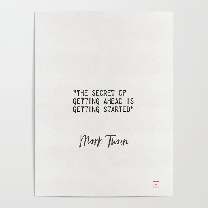 Mark Twain American writer Poster