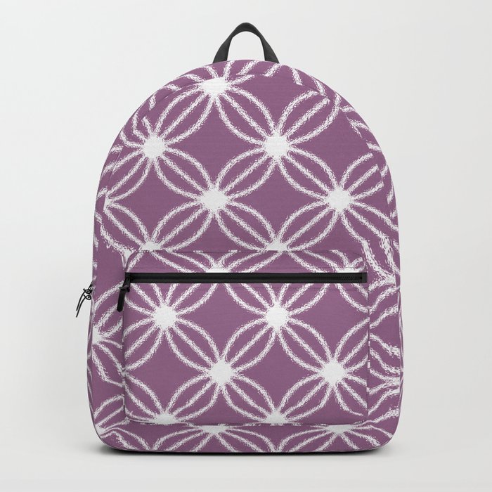 Abstract Circle Dots Purple Backpack