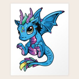 Cute Dragons Art Prints For Any Decor Style Society6