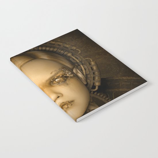 Steampunk female machine Notebook
