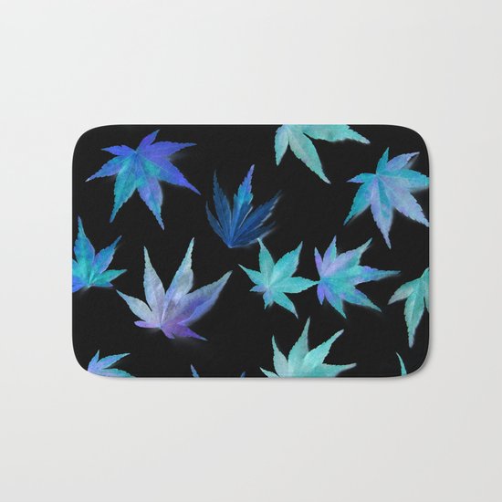 AUTUMN ROMANCE - LEAVES PATTERN #1 #decor #art #society6 Bath Mat