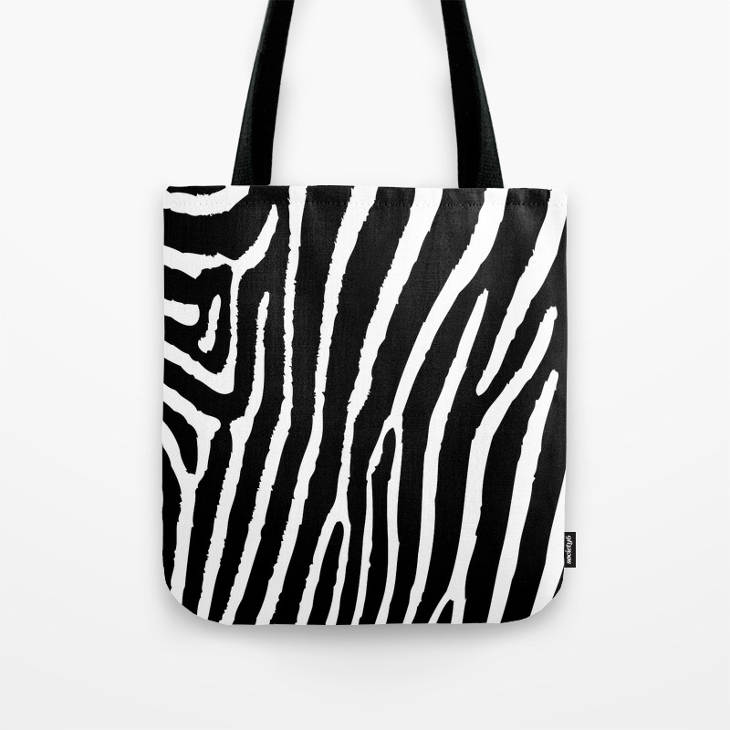 zebra tote bag