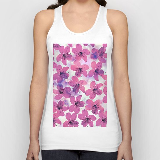 Floral Pattern B Unisex Tank Top