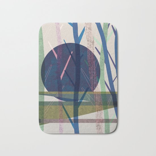 Blue moon Bath Mat