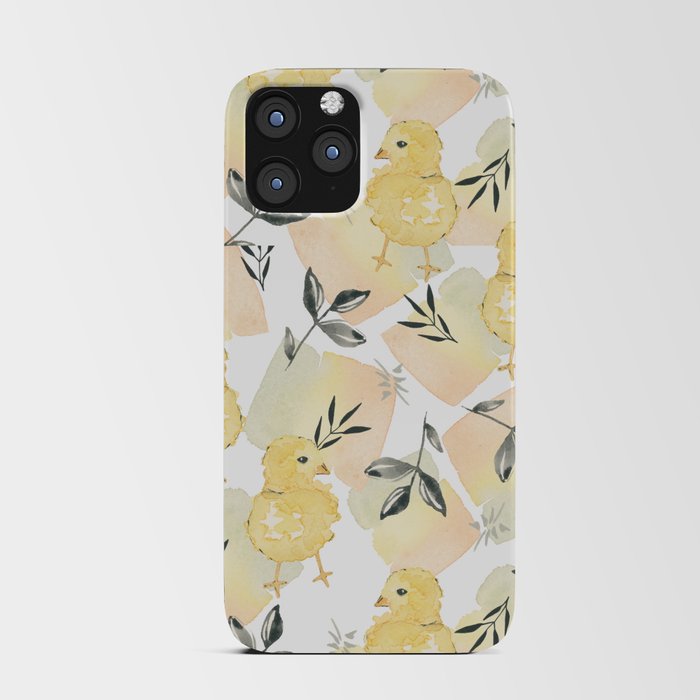 Spring Chicks Floral iPhone Card Case